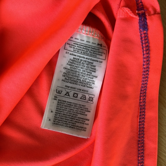 Girls sleeveless adidas neon golf polo - Picture 4 of 5